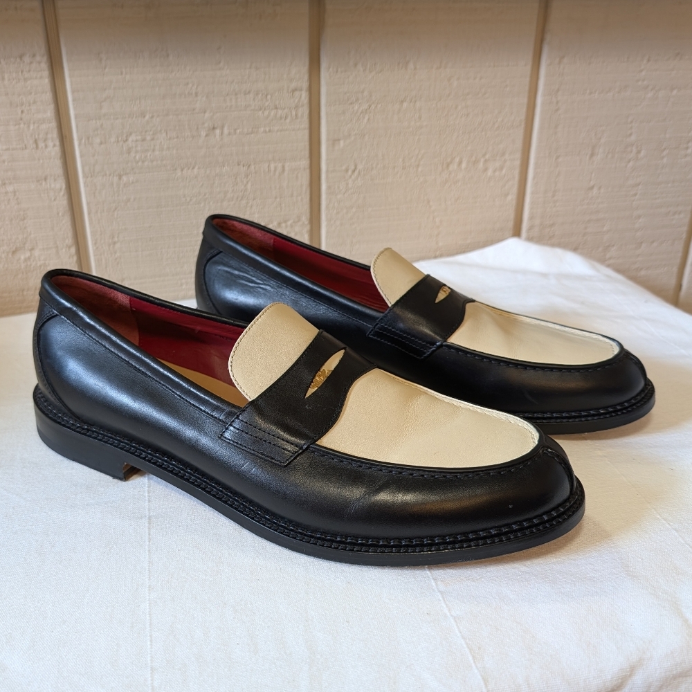 Aime Leon Dore ALD Queens Crest Leather Colorblock Loafer Italy 13
